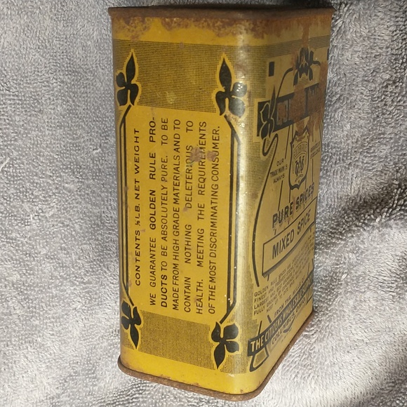 Vintage golden rule spice can. - Picture 3 of 9